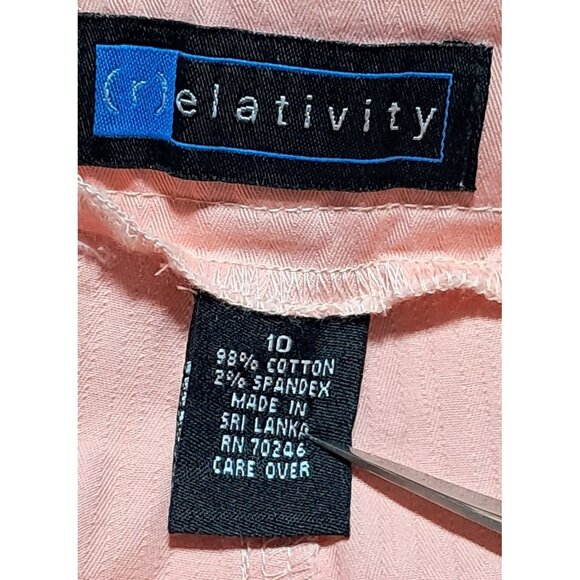 Relativity Capri Pants Womens 10 Peach Color Modern Fit NWT - Picture 3 of 10